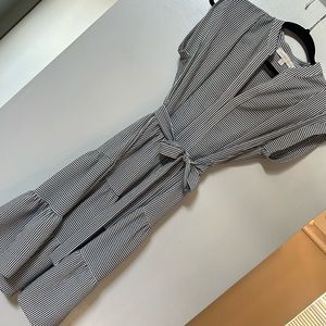 V neck midi dress